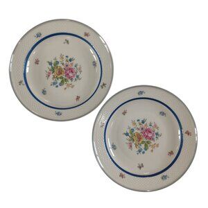 Vintage Thomas Ivory Fine China Bowls Dish Bowl Coupe Soup Pasta Bavaria Floral